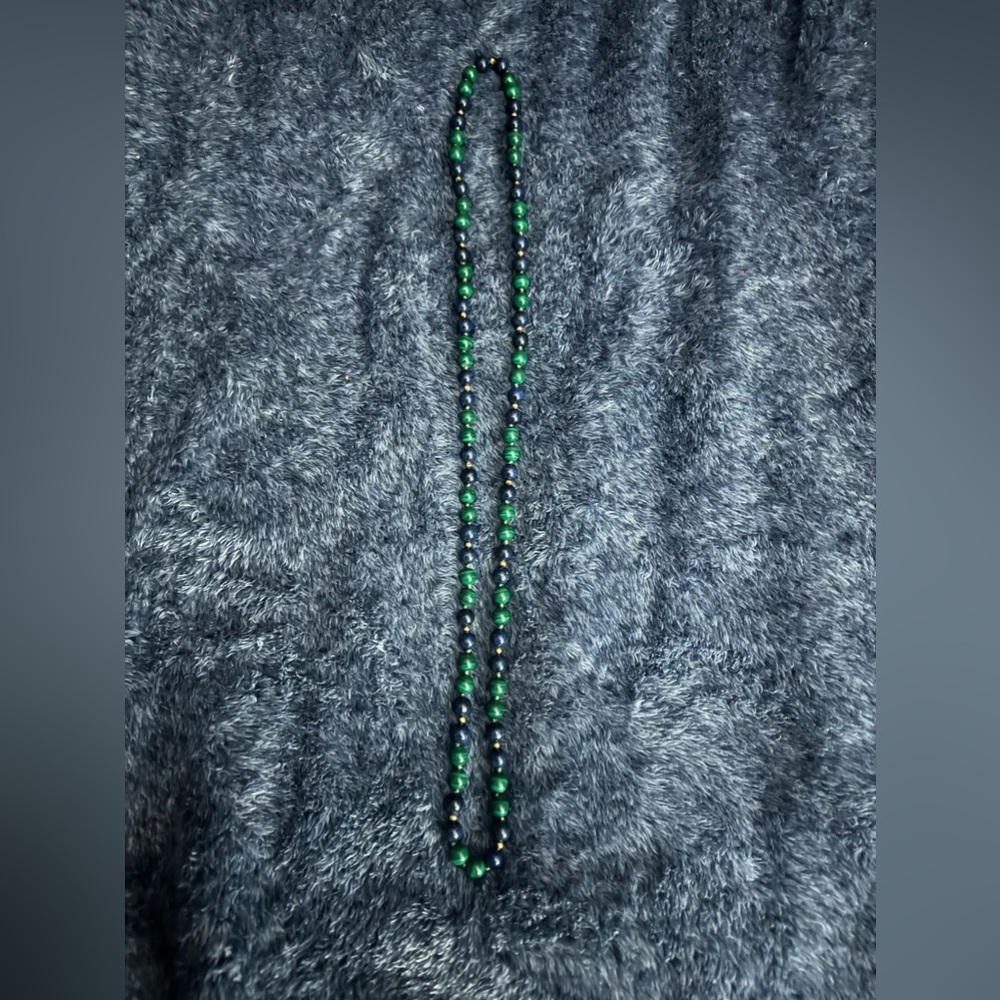 Beautiful Green and Black one of a Kind Necklace.